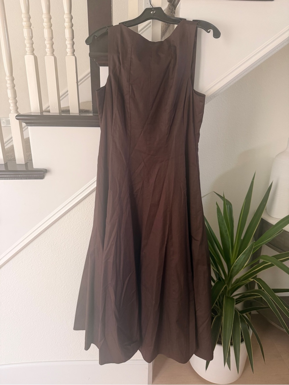 Witchery Brown Sleeveless Maxi Dress